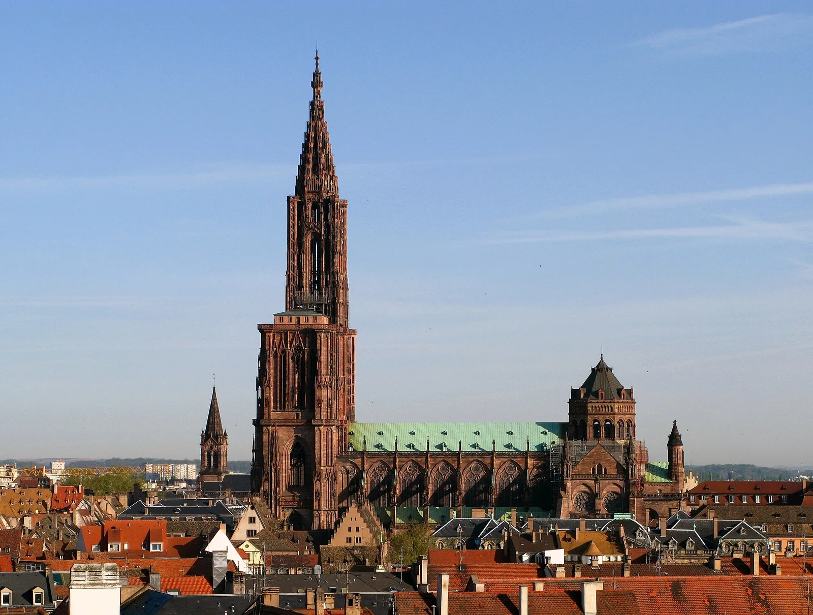 Archival local architecture and scenery in Strasbourg, France, used as destination atmosphere