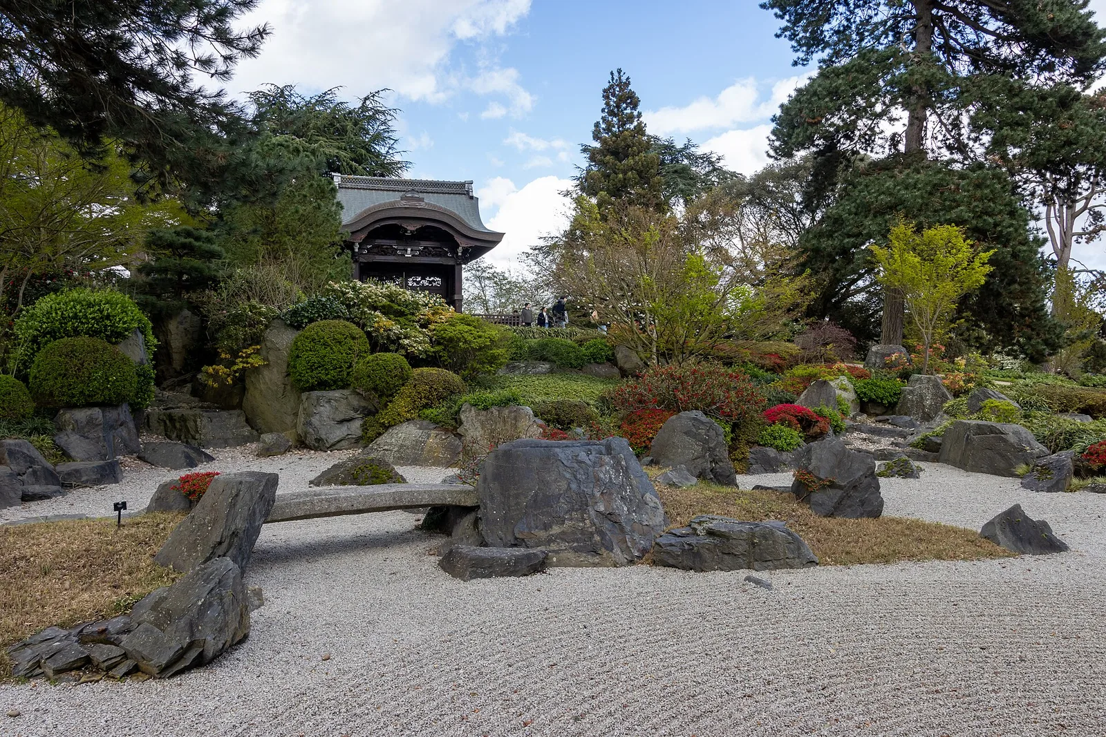 Japanese Landscape at Kew Gardens in March 2024, near Brentford; archival garden atmosphere, not the upcoming match