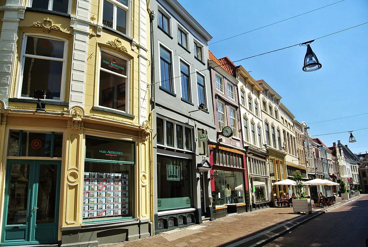 Archival view in Zwolle, Netherlands: Sassenstraat 1-15, Zwolle