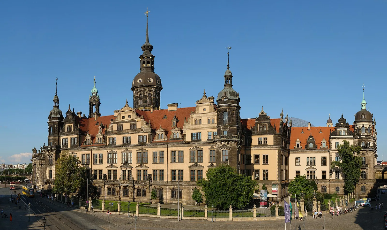 Archival city atmosphere in Dresden, Germany