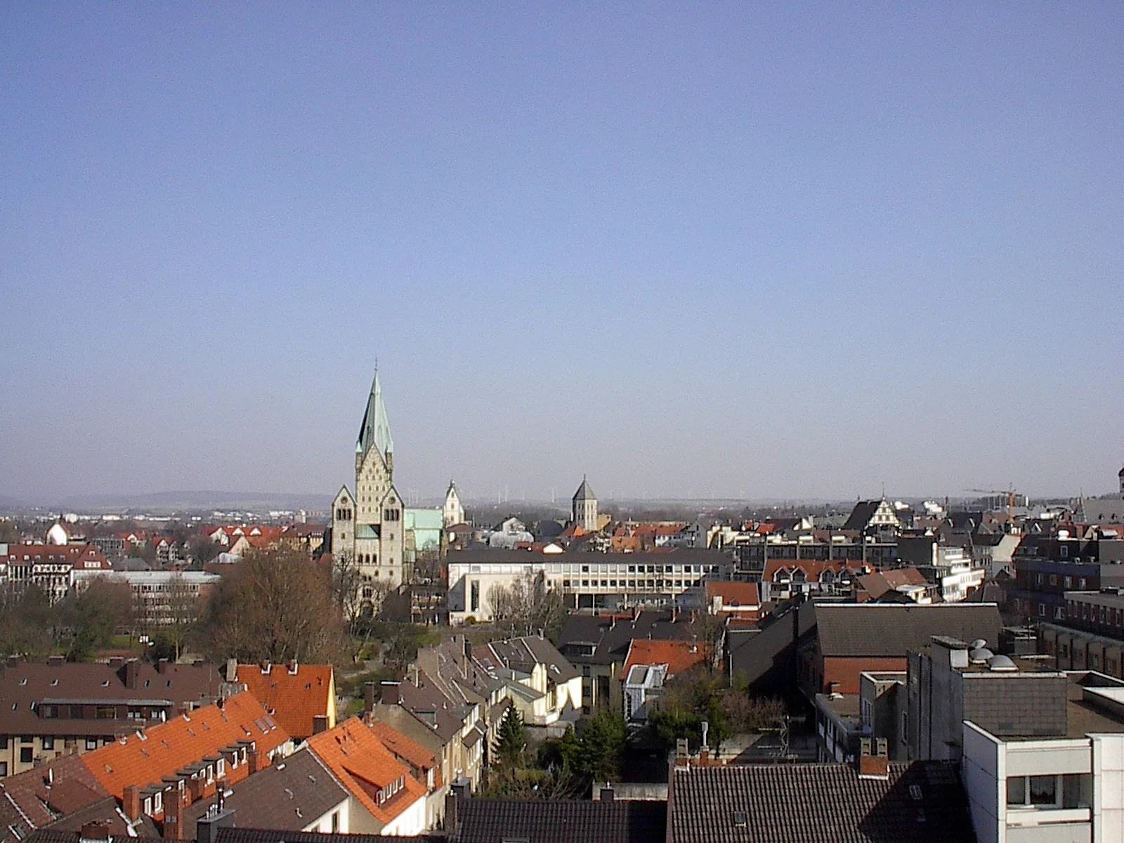 Archival local architecture and scenery in Paderborn, Germany, used as destination atmosphere