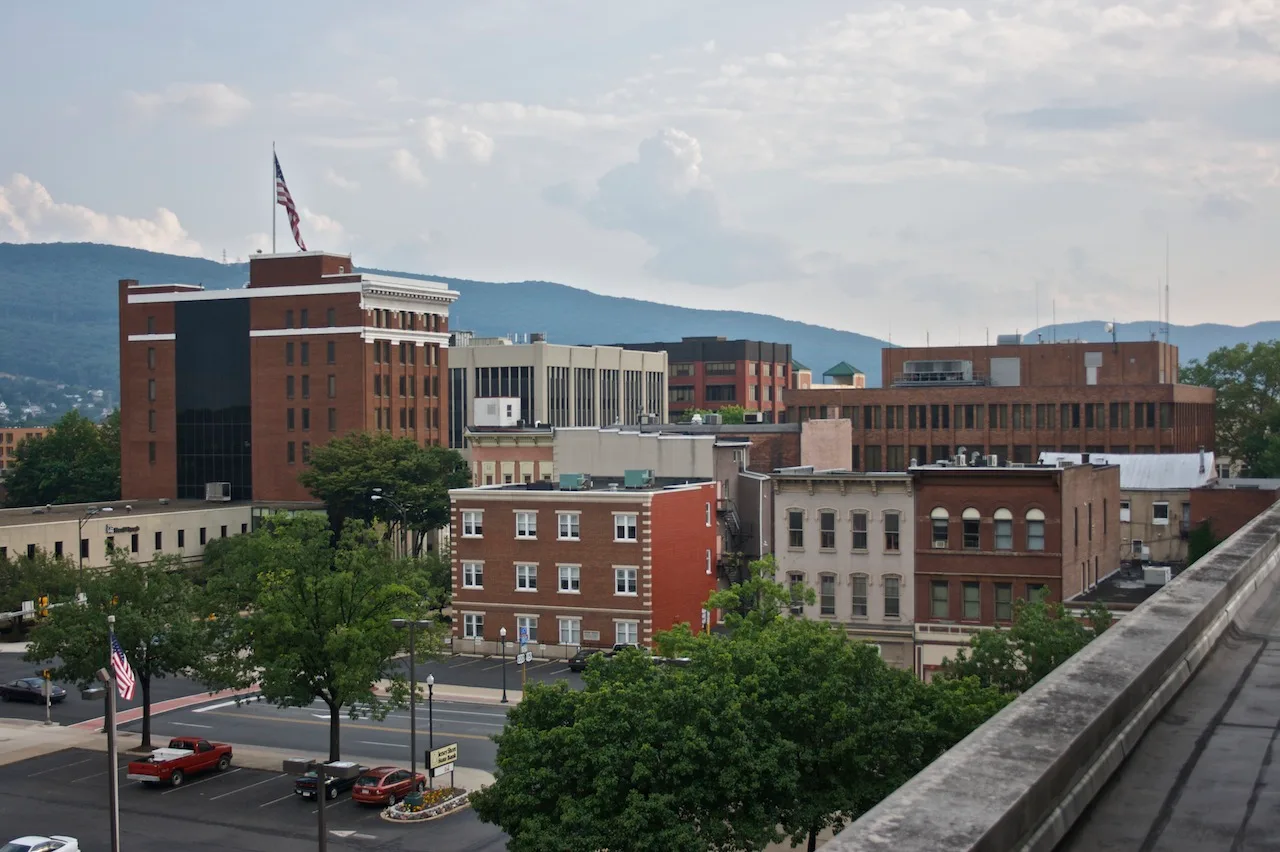 Archival view in Williamsport, USA: Downtown-Williamsport