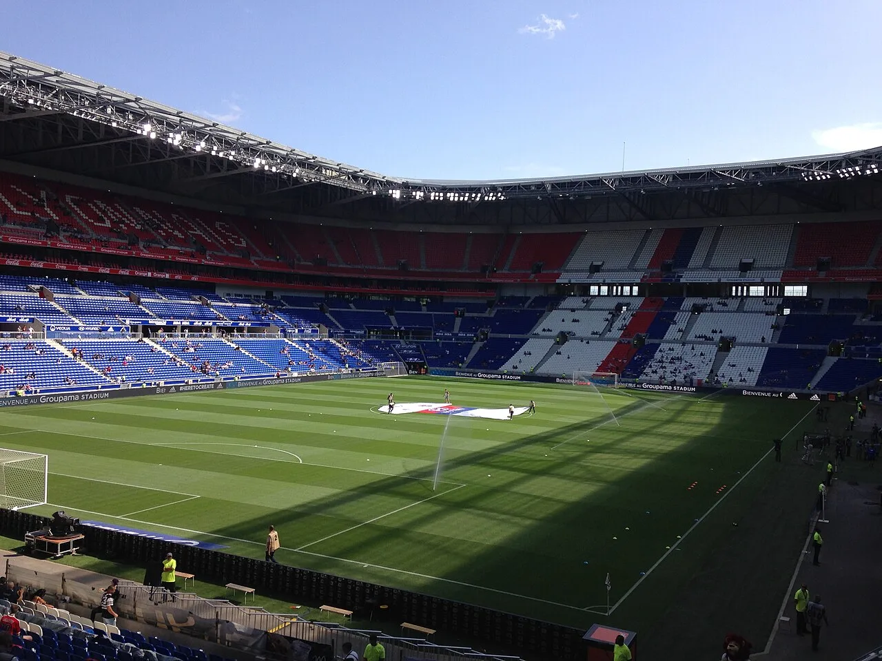 Archival view in Décines, France: Groupama Stadium 3