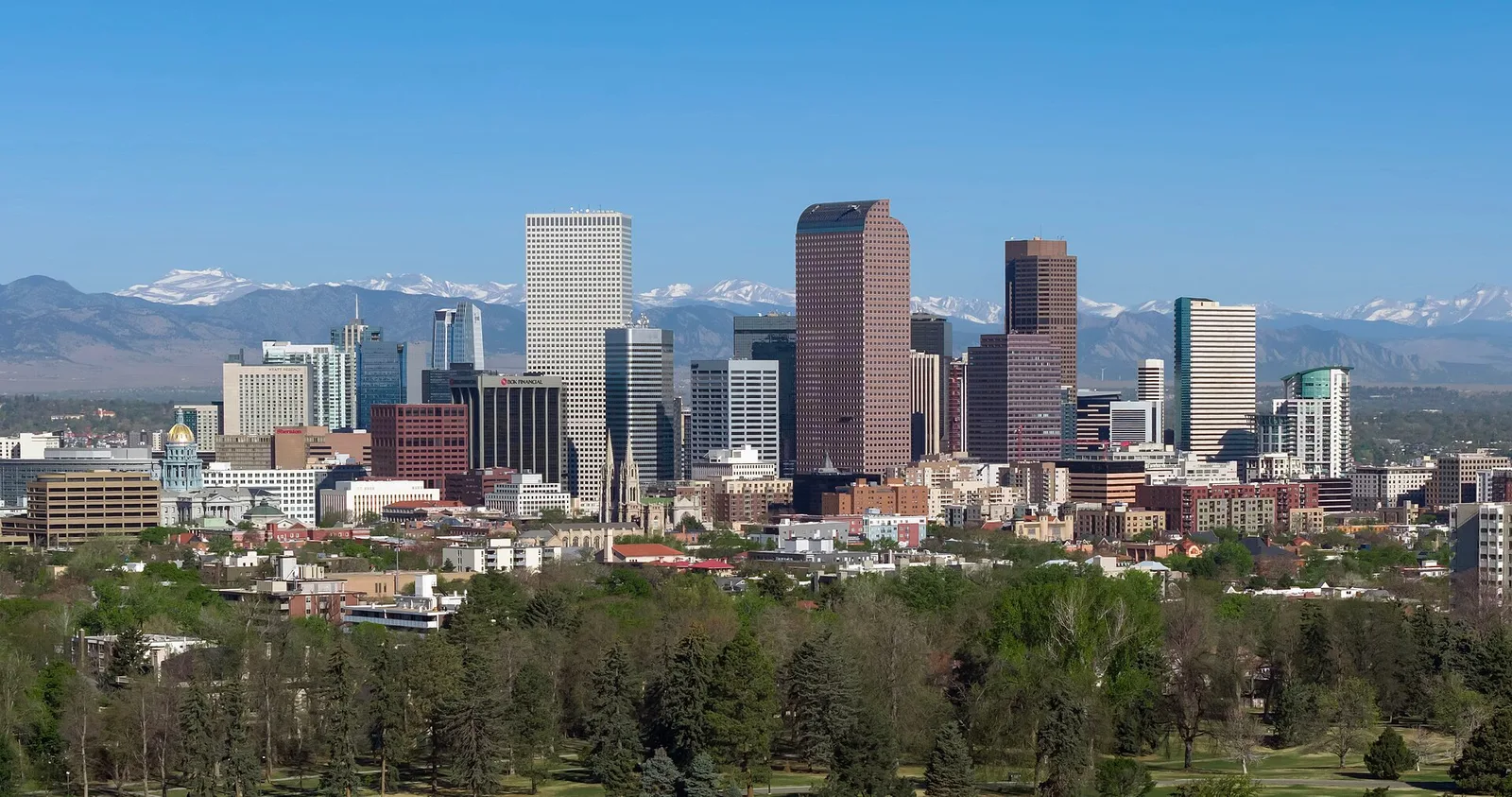 Archival cityscape of Denver, Colorado